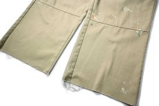 画像3: Used Dickies 85283 Double Knee Painted Work Pants Khaki (3)