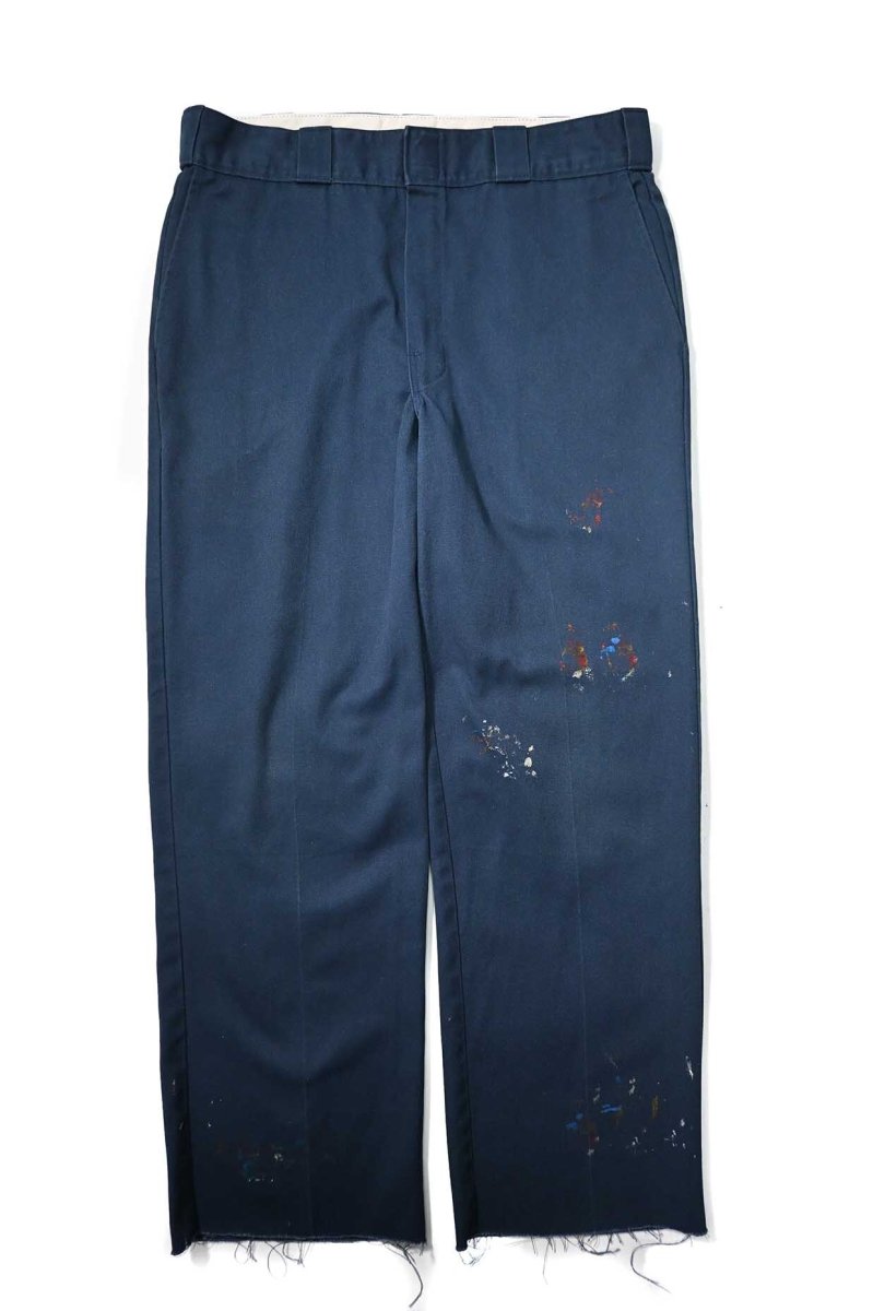 画像1: Used Dickies 874 Painted Work Pants Navy (1)