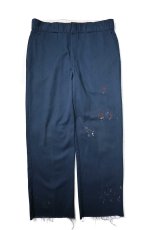 画像1: Used Dickies 874 Painted Work Pants Navy (1)