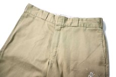 画像2: Used Dickies 874 Painted Work Pants Khaki (2)