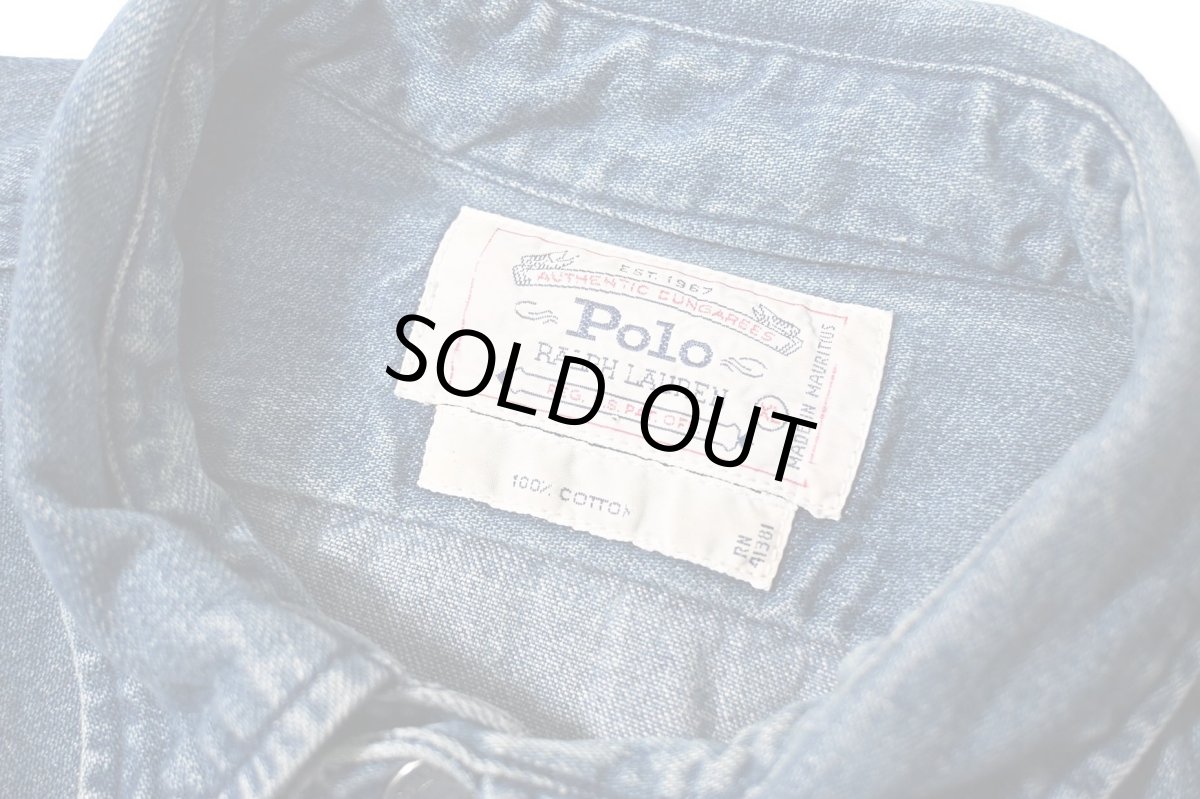 画像4: 90-00s Used Polo Ralph Lauren Denim Shirt (4)