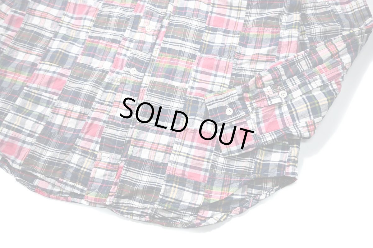 画像3: 90-00s Used Ralph Lauren Patchwork B/D Shirt "Classic Fit" (3)