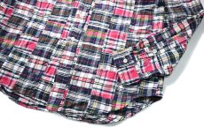 画像3: 90-00s Used Ralph Lauren Patchwork B/D Shirt "Classic Fit" (3)