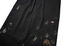 画像4: Used Dickies 85283 Double Knee Painted Work Pants Black (4)