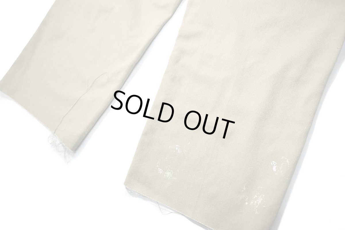 画像6: Used Dickies 85283 Double Knee Painted Work Pants Khaki (6)