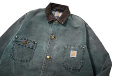 画像2: 80s Used Carhartt Blanket Lined Michigan Chore Coat made in USA (2)