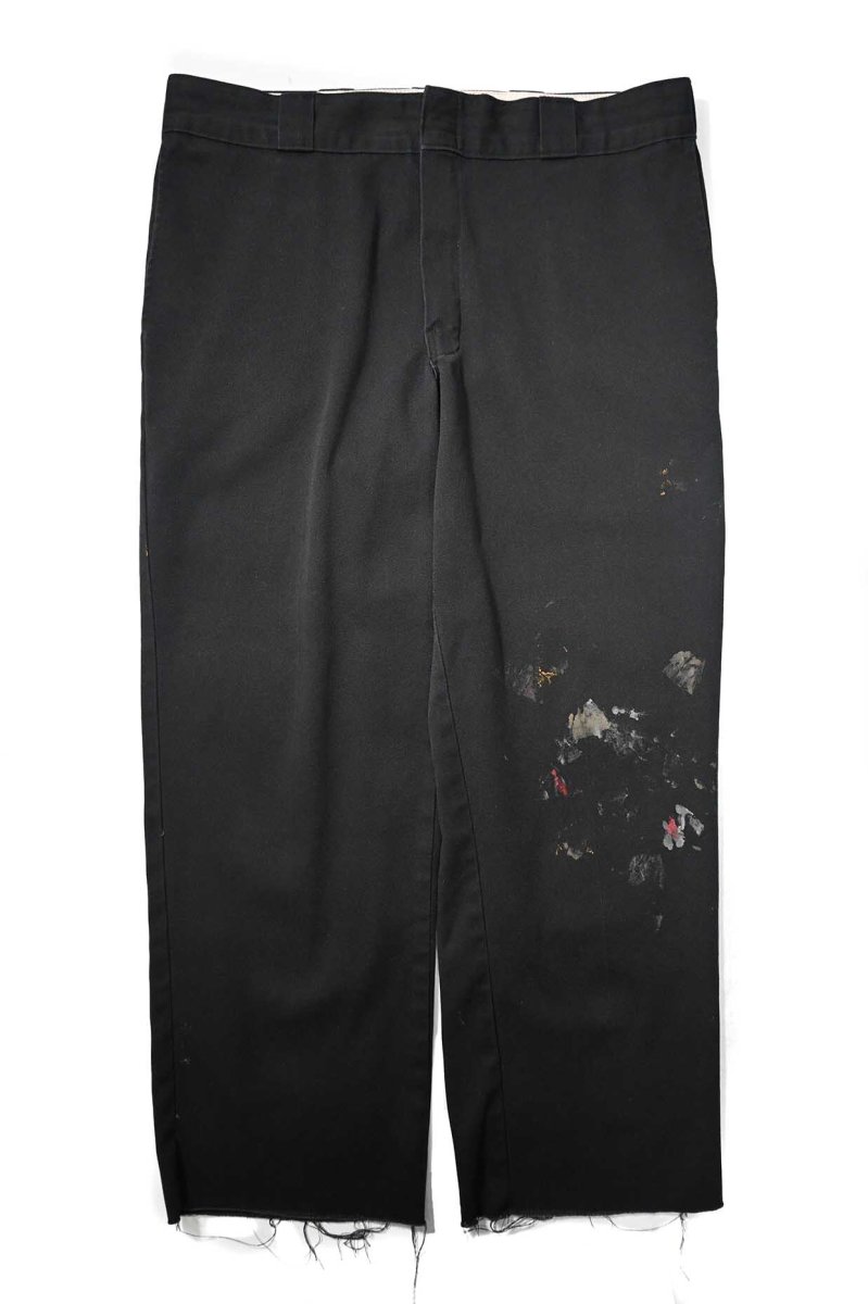 画像1: Used Dickies 874 Painted Work Pants Black (1)