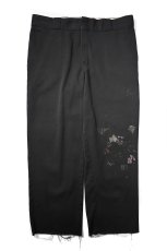 画像1: Used Dickies 874 Painted Work Pants Black (1)