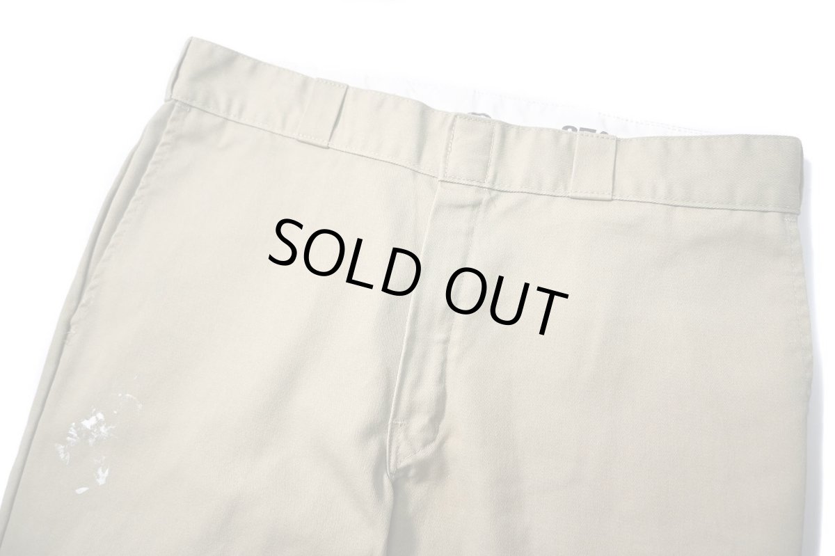 画像2: Used Dickies 874 Painted Work Pants Khaki (2)