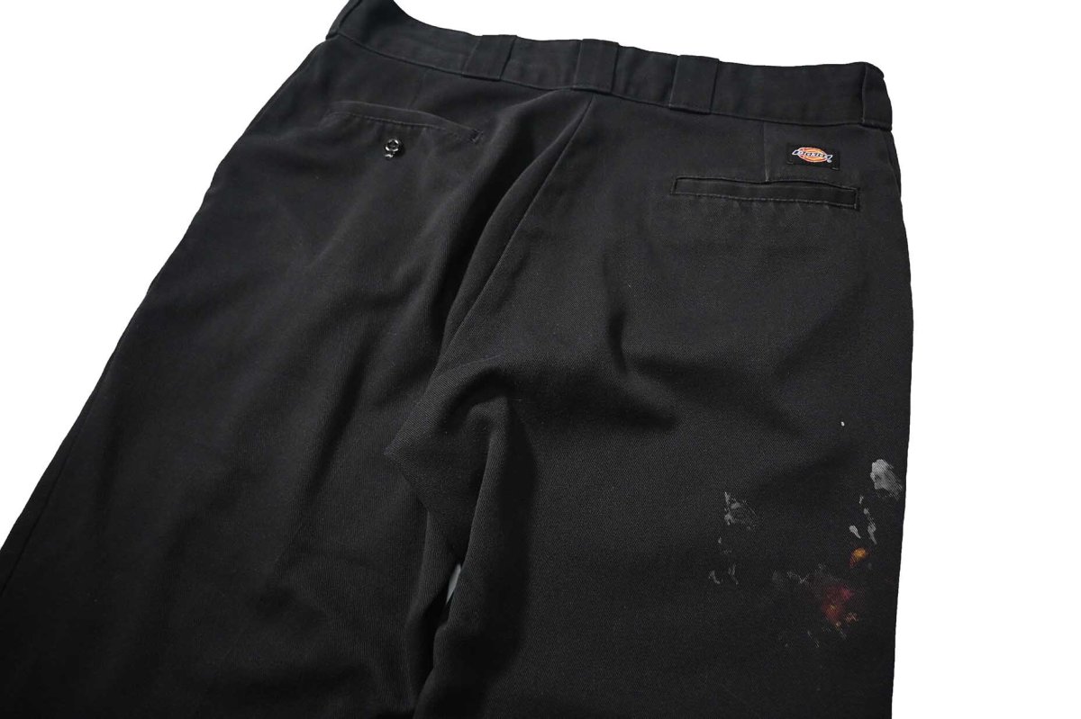 画像5: Used Dickies 874 Painted Work Pants Black (5)