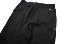 画像5: Used Dickies 874 Painted Work Pants Black (5)