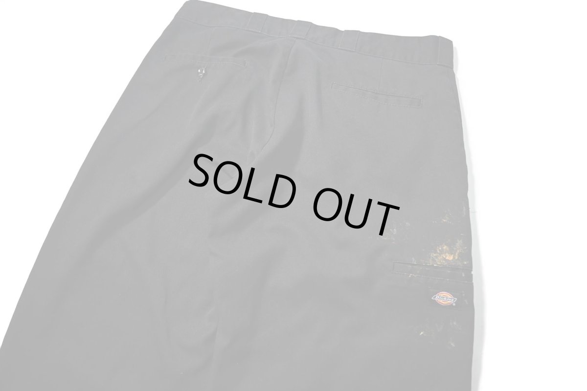 画像5: Used Dickies 85283 Double Knee Painted Work Pants Black (5)
