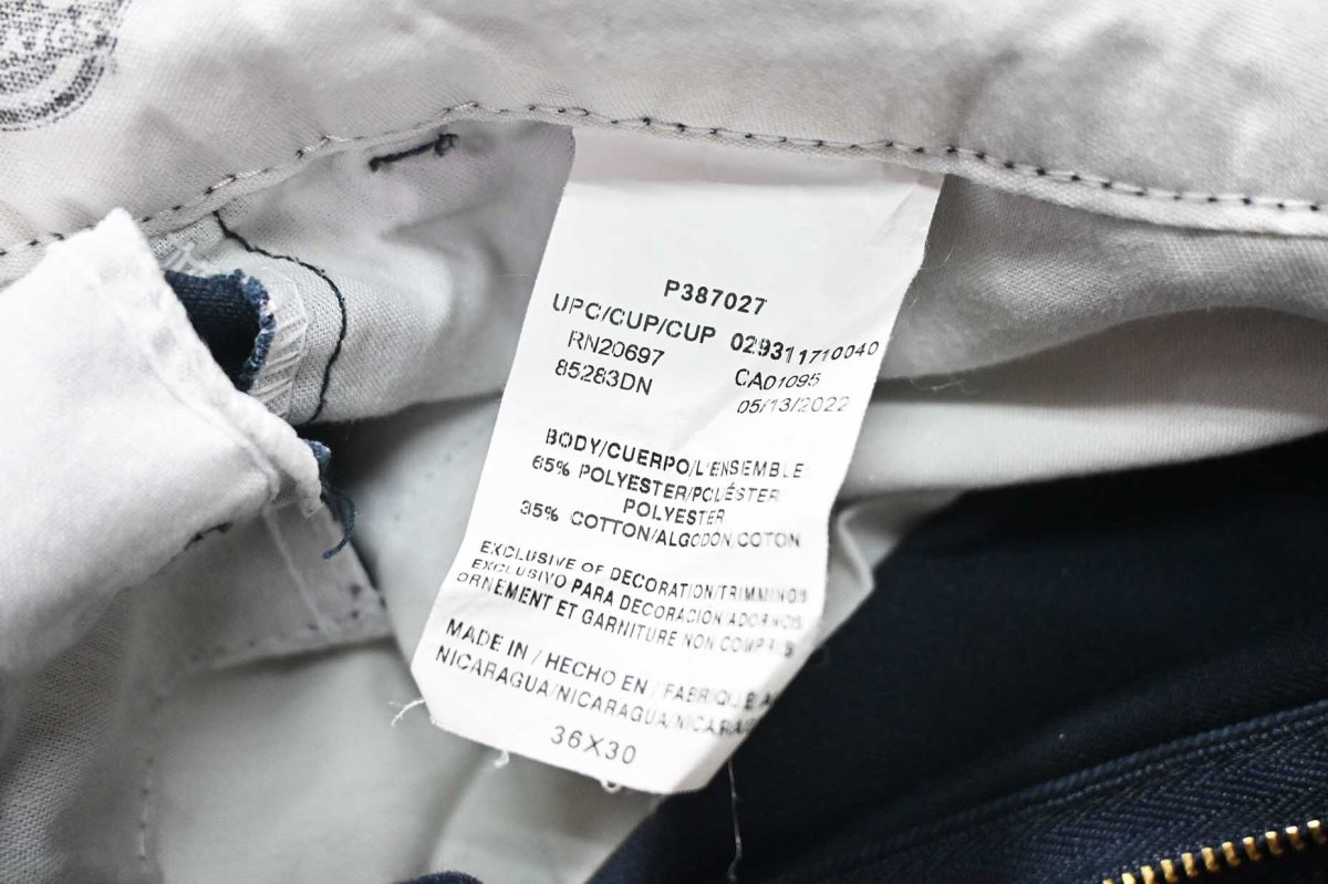 画像8: Used Dickies 85283 Double Knee Painted Work Pants Dark Navy (8)
