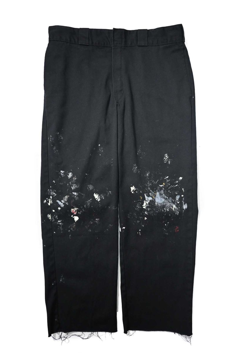 画像1: Used Dickies 874 Painted Work Pants Black (1)