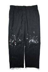 画像1: Used Dickies 874 Painted Work Pants Black (1)
