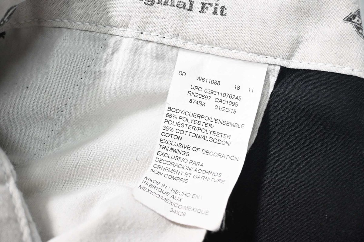 画像8: Used Dickies 874 Painted Work Pants Black (8)