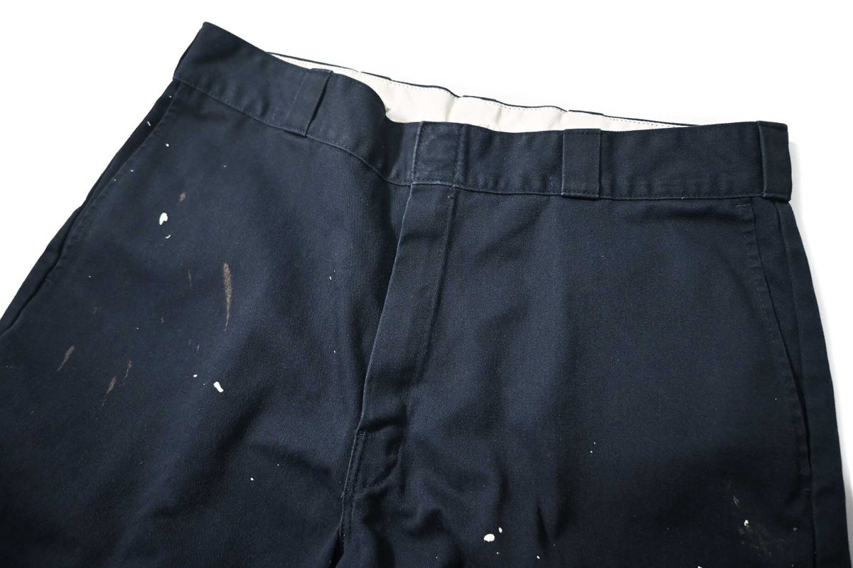 画像2: Used Dickies 85283 Double Knee Painted Work Pants Dark Navy (2)