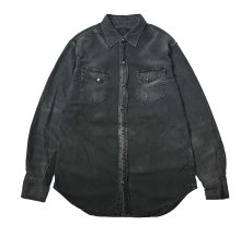 画像1: Used Polo Ralph Lauren Dungarees Cotton/Linen Western Shirt (1)