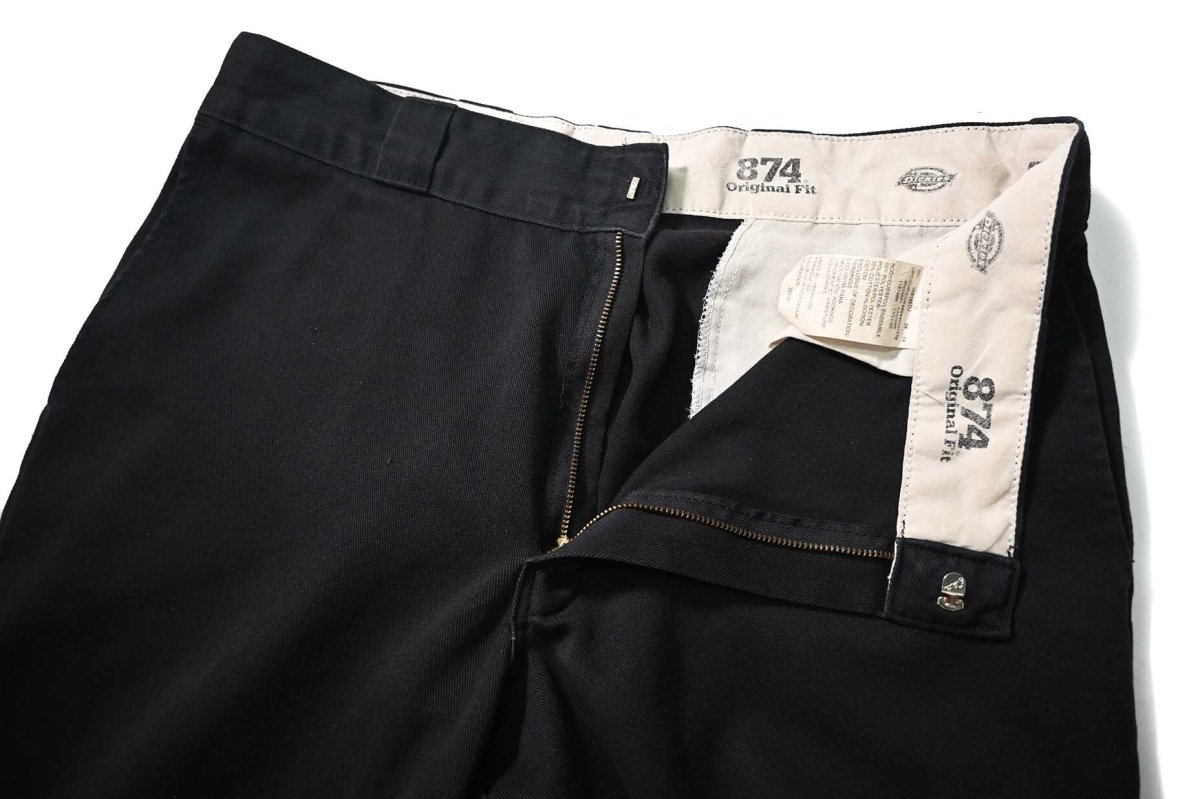 画像6: Used Dickies 874 Painted Work Pants Black (6)