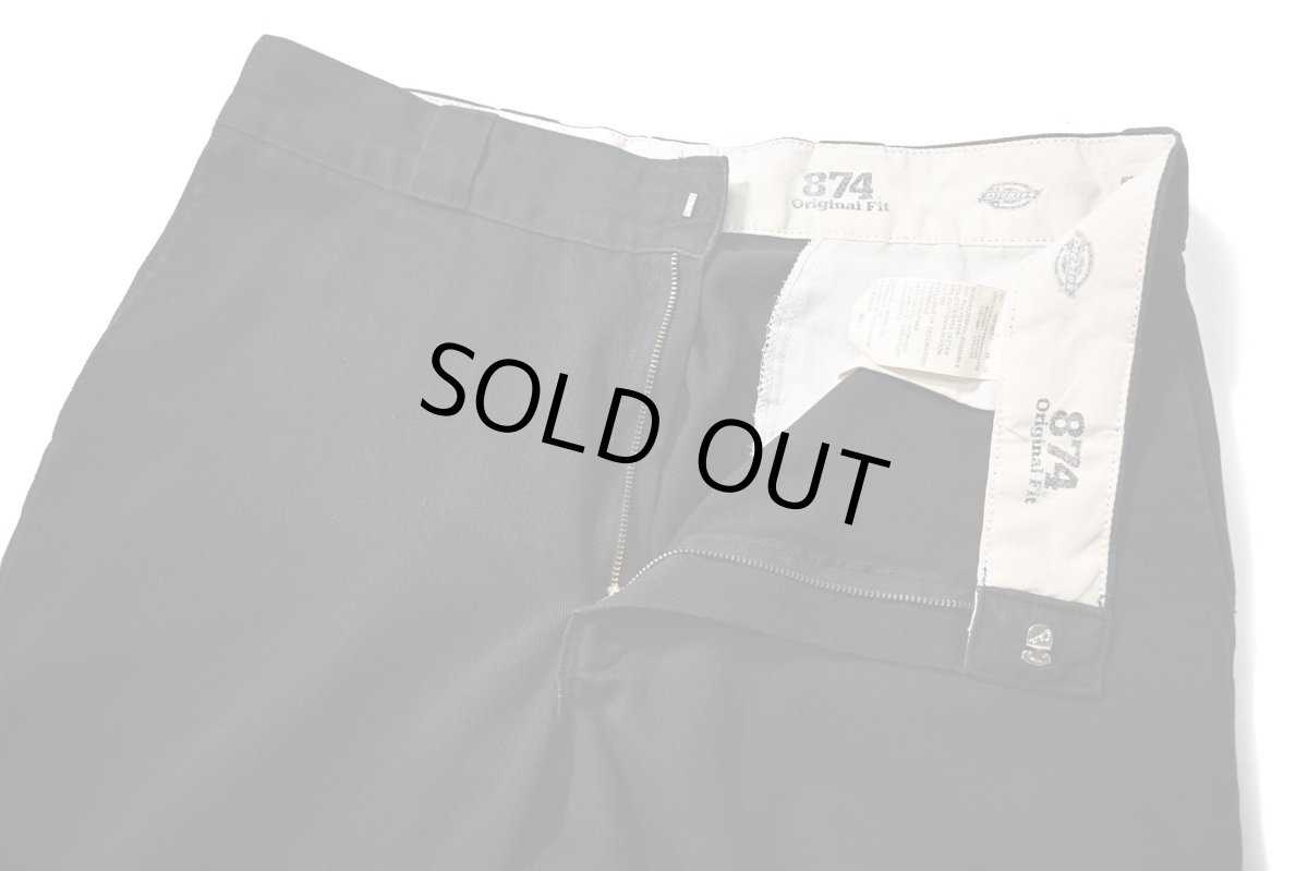 画像6: Used Dickies 874 Painted Work Pants Black (6)