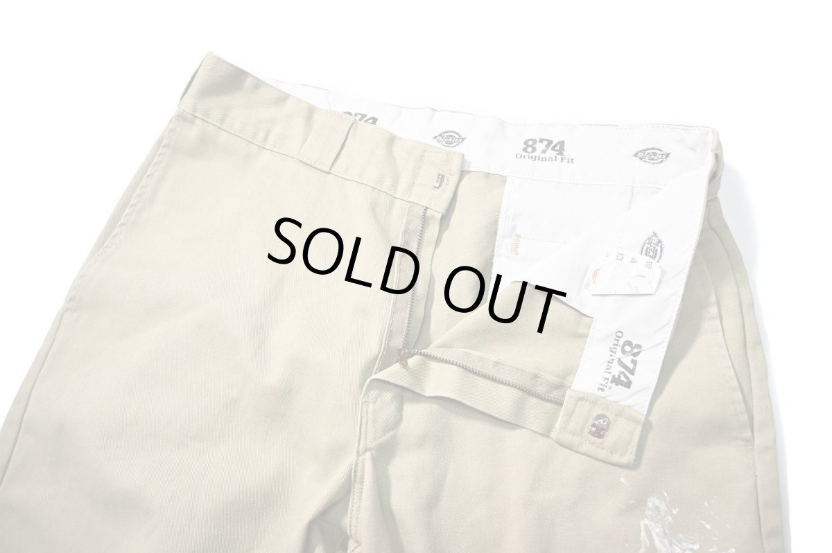 画像7: Used Dickies 874 Painted Work Pants Khaki (7)