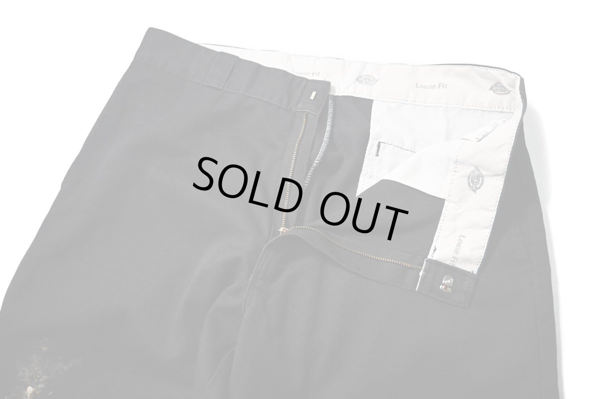 画像6: Used Dickies 85283 Double Knee Painted Work Pants Black (6)