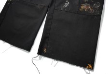 画像3: Used Dickies 85283 Double Knee Painted Work Pants Black (3)