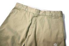 画像2: Used Dickies 85283 Double Knee Painted Work Pants Khaki (2)