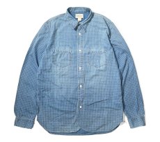 画像1: Used RRL Ralph Lauren Indigo Shirt (1)
