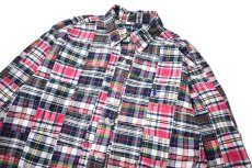 画像2: 90-00s Used Ralph Lauren Patchwork B/D Shirt "Classic Fit" (2)