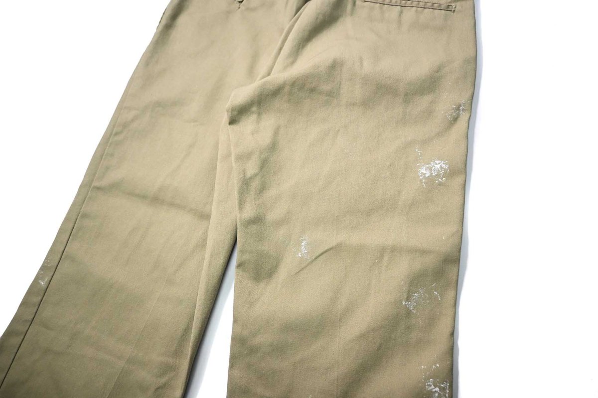 画像5: Used Dickies 874 Painted Work Pants Khaki (5)