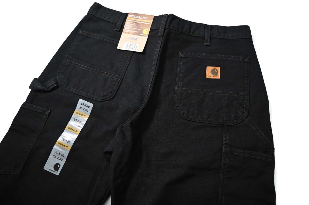 画像5: 16' Deadstock Carhartt Duck Carpenter Pants Black カーハート (5)