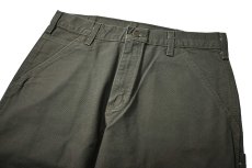 画像3: 06' Deadstock Carhartt Duck Carpenter Pants Moss カーハート (3)
