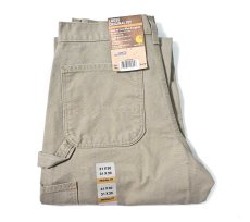 画像1: 17' Deadstock Carhartt Duck Carpenter Pants Desert カーハート (1)