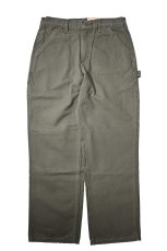 画像2: 17' Deadstock Carhartt Duck Carpenter Pants Moss カーハート (2)