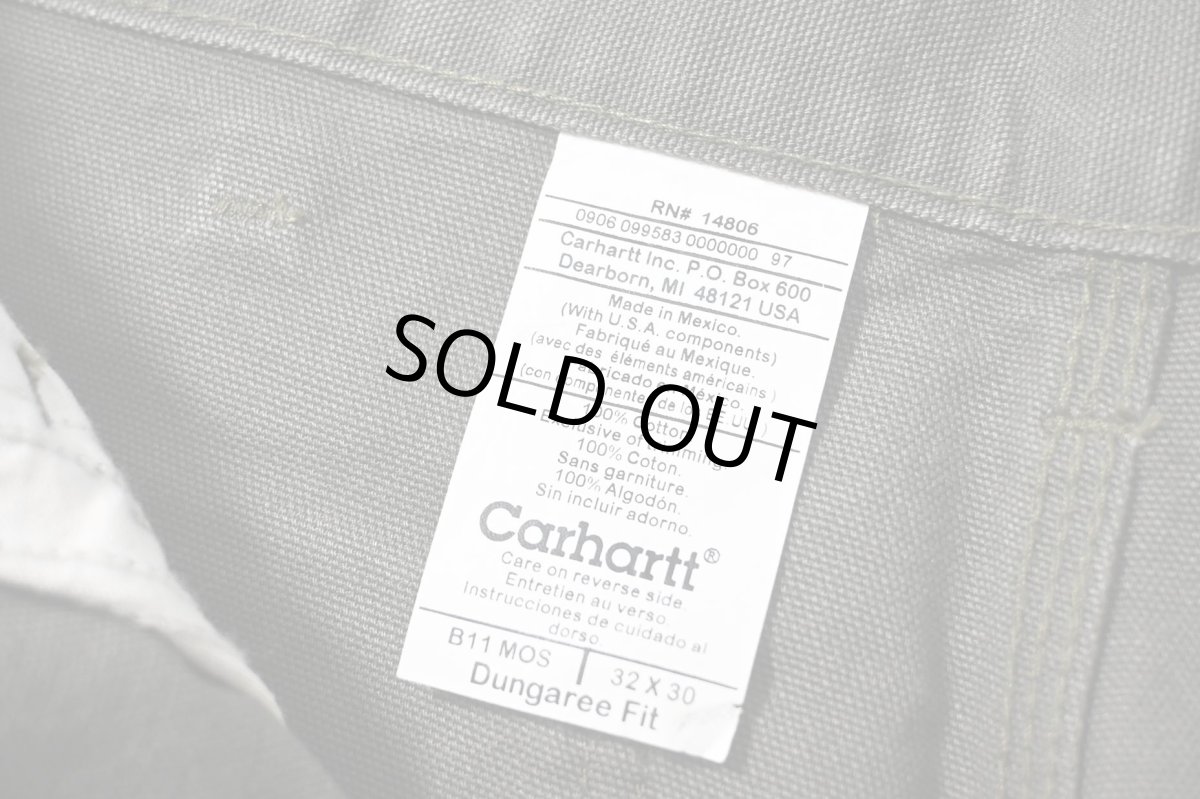 画像7: 06' Deadstock Carhartt Duck Carpenter Pants Moss カーハート (7)