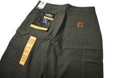 画像5: 06' Deadstock Carhartt Duck Carpenter Pants Moss カーハート (5)