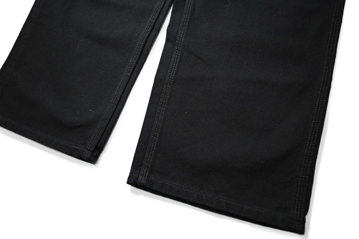 画像4: 16' Deadstock Carhartt Duck Carpenter Pants Black カーハート (4)