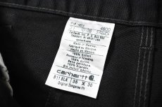 画像7: 16' Deadstock Carhartt Duck Carpenter Pants Black カーハート (7)
