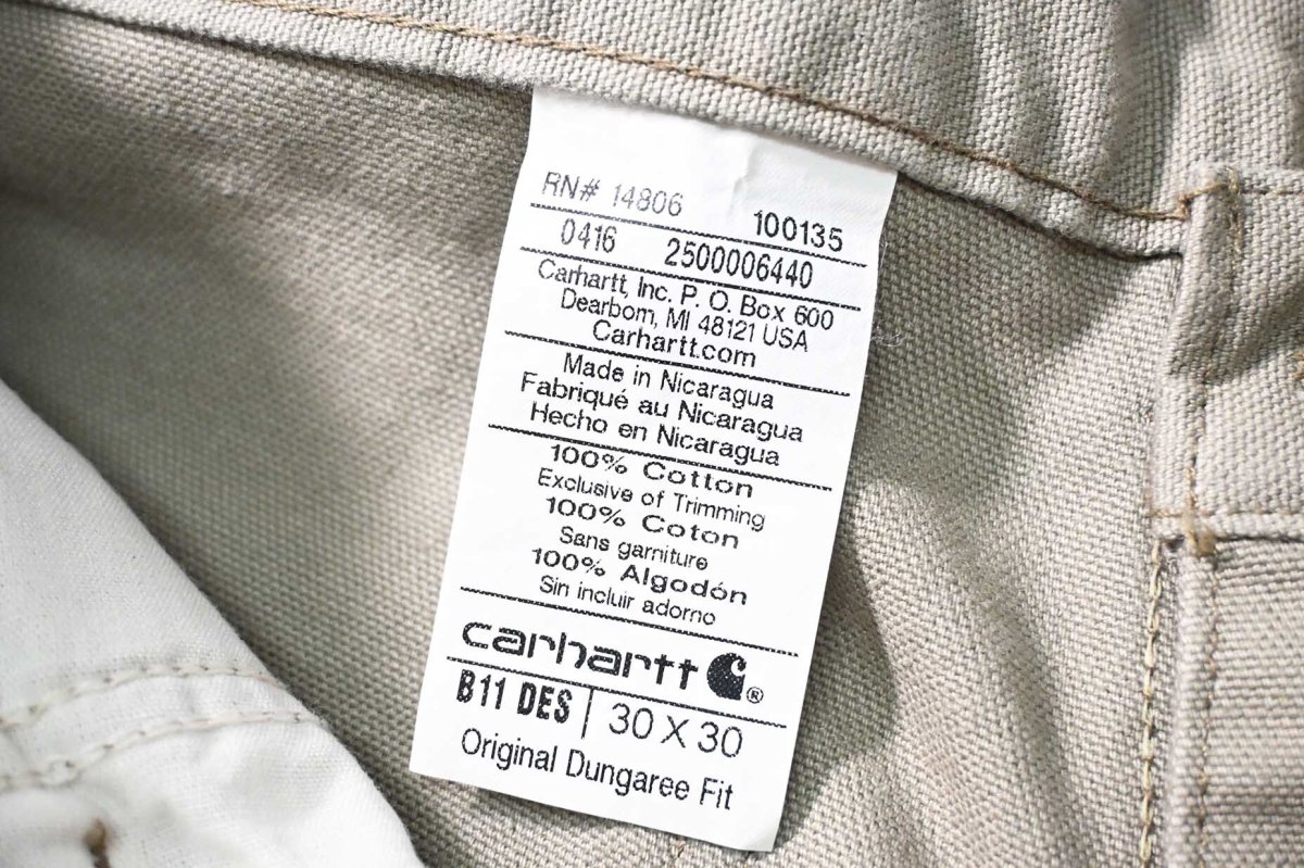 画像7: 16' Deadstock Carhartt Duck Carpenter Pants Desert カーハート (7)