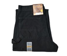 画像1: 16' Deadstock Carhartt Duck Carpenter Pants Black カーハート (1)