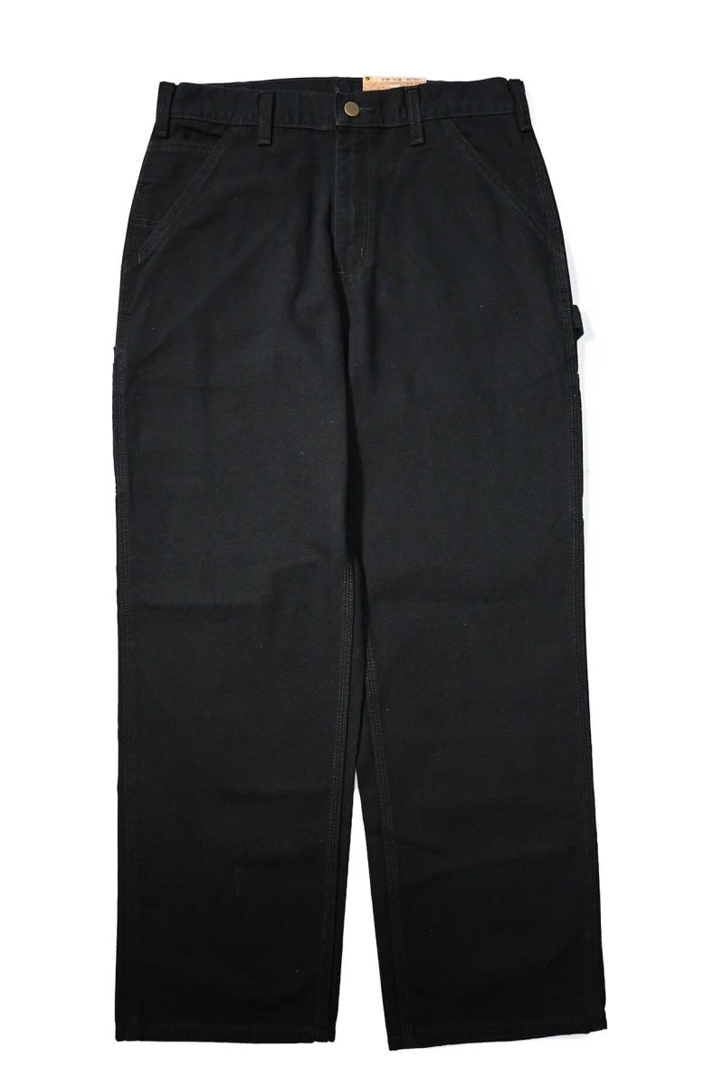 画像2: 16' Deadstock Carhartt Duck Carpenter Pants Black カーハート (2)