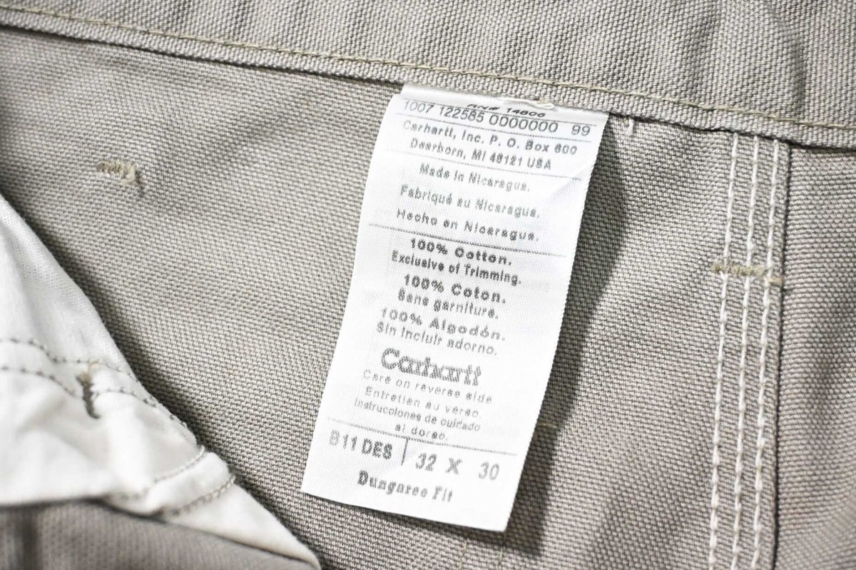 画像7: 07' Deadstock Carhartt Duck Carpenter Pants Desert カーハート (7)