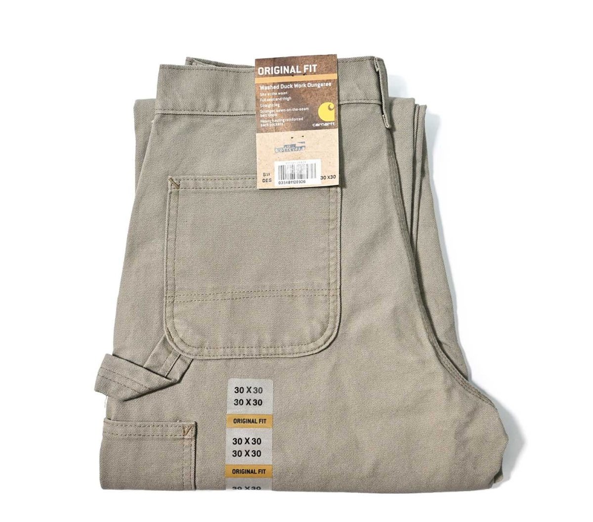 画像1: 16' Deadstock Carhartt Duck Carpenter Pants Desert カーハート (1)