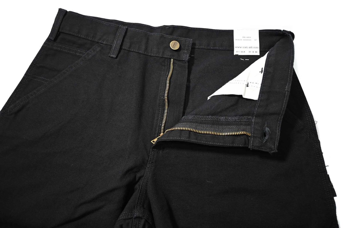 画像6: 05' Deadstock Carhartt Duck Carpenter Pants Black カーハート (6)