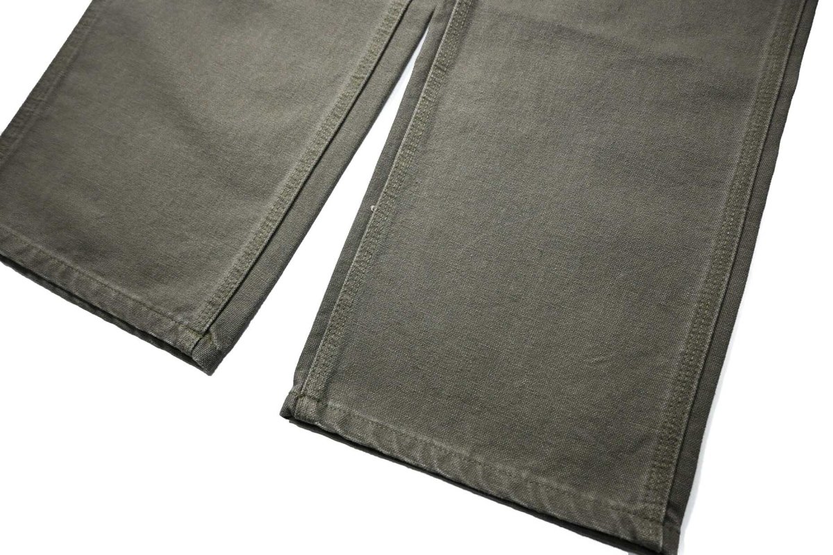 画像4: 17' Deadstock Carhartt Duck Carpenter Pants Moss カーハート (4)