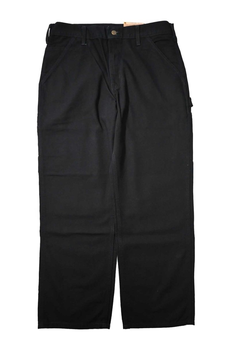 画像2: 15' Deadstock Carhartt Duck Carpenter Pants Black カーハート (2)