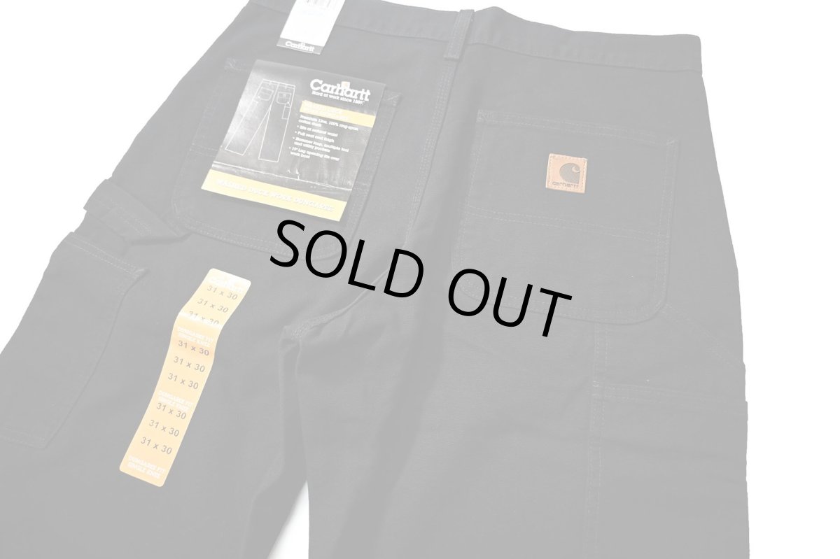 画像5: 05' Deadstock Carhartt Duck Carpenter Pants Black カーハート (5)