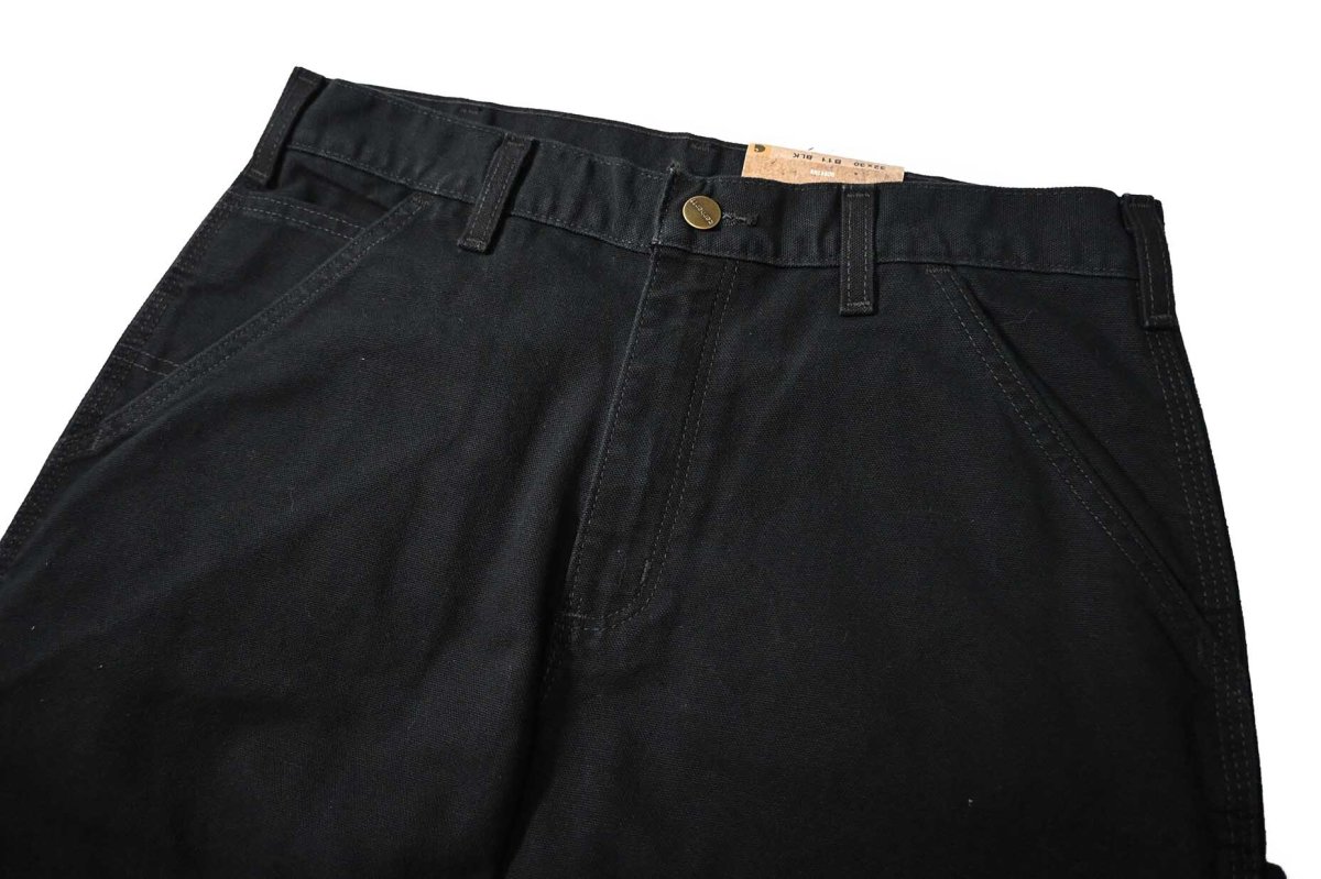 画像3: 16' Deadstock Carhartt Duck Carpenter Pants Black カーハート (3)