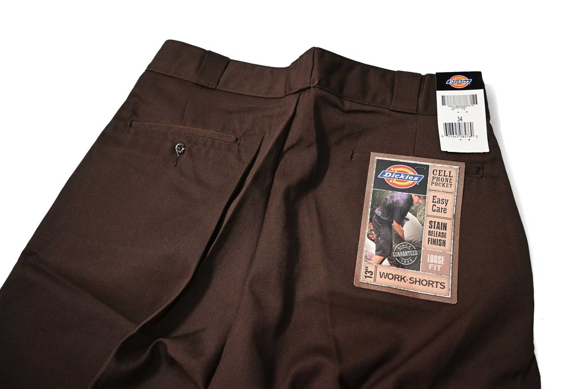 画像4: 00s Deadstock Dickies 42283MH 13Inch Multi-Use Pocket Work Short Mahogany (4)
